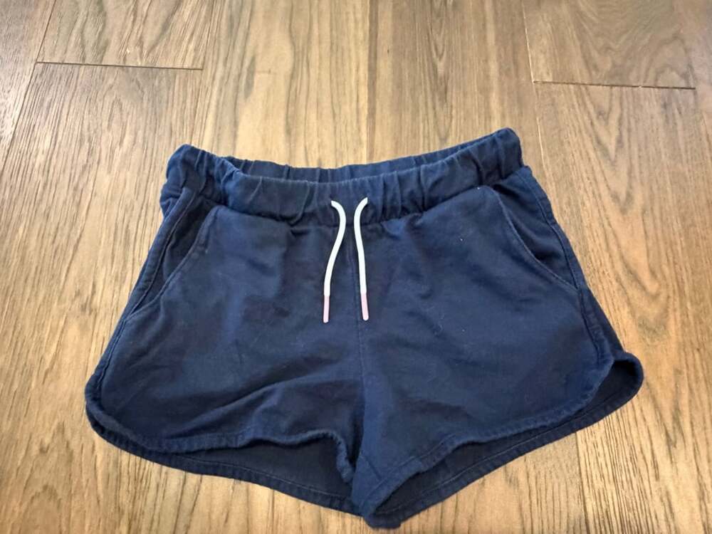 Old Navy Girls Navy Blue Drawstring Lounge Shorts Size L 10-12